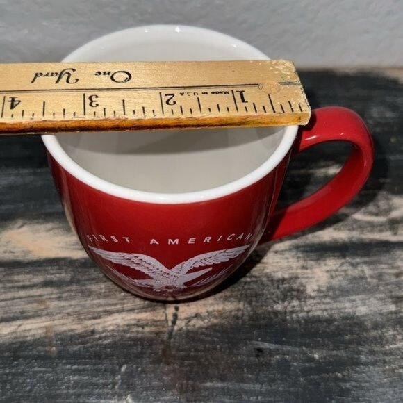First American Red Ceramic Mug With Eagle Design 10 Oz - Picture 6 of 6